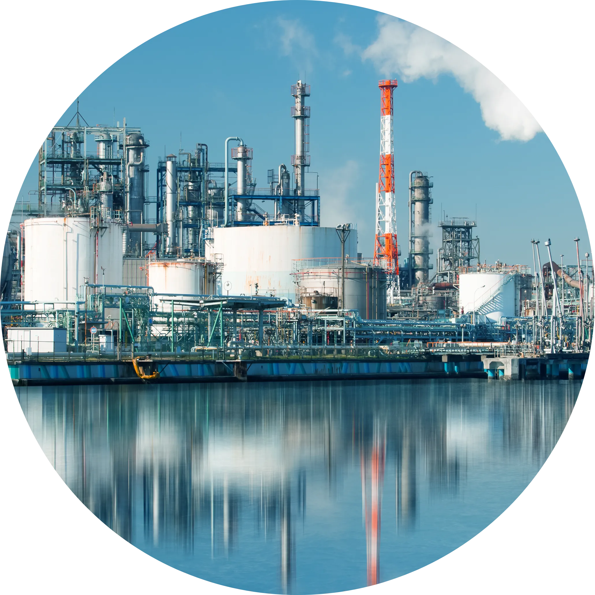 化学プラントの写真