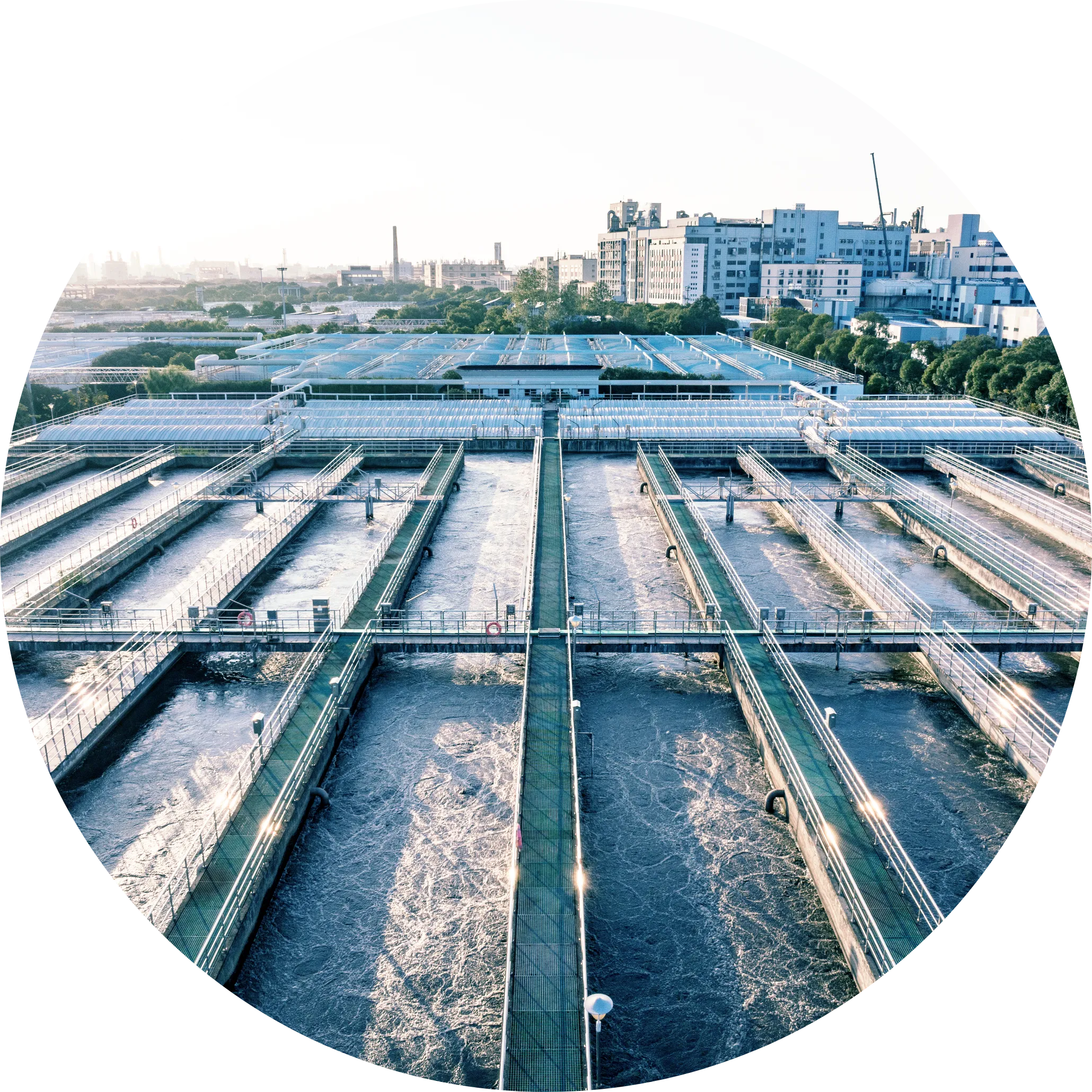水処理プラントの写真